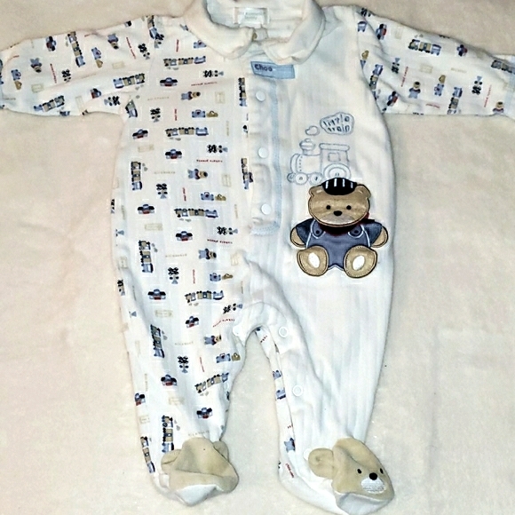 Bundle of Teddy Bear Footies, All Size 3-6 months - Picture 9 of 14